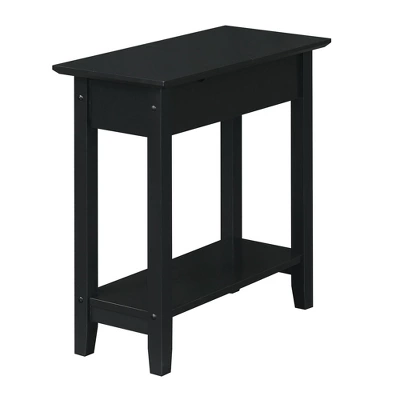 American Heritage Flip Top End Table With Charging Station And Shelf - Breighton Home - Image 6