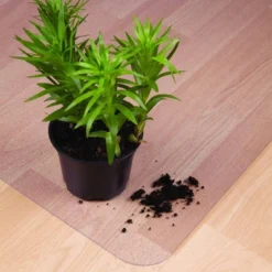 30"x48" Recycled Chair Mat With Anti-Slip Backing For Hard Floors Rectangular Tinted - Floortex