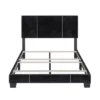 Queen Lucena Velvet Upholstered Bed Frame Black - Boyd Sleep Eco Dream