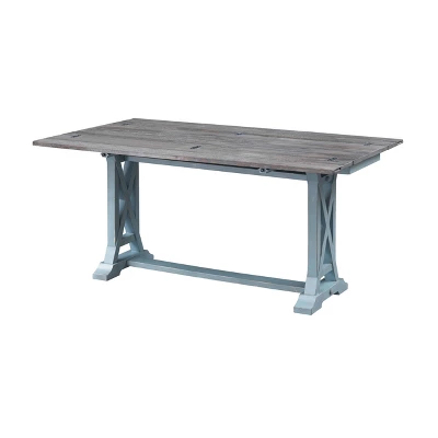 Skye Occasional Fold Out Console Table Blue - Treasure Trove Accents - Image 2