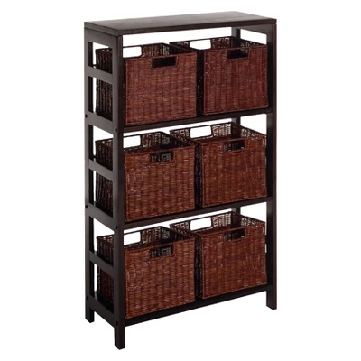 42" 3 Section Wide Bookshelf Espresso - Winsome - Image 8