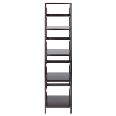 55" 4 Section Narrow Bookshelf Espresso - Winsome