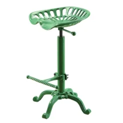 Adjustable Tractor Seat Stool Green - Carolina Chair And Table