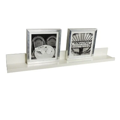 35.4" X 4.5" Picture Ledge Wall Shelf White - InPlace