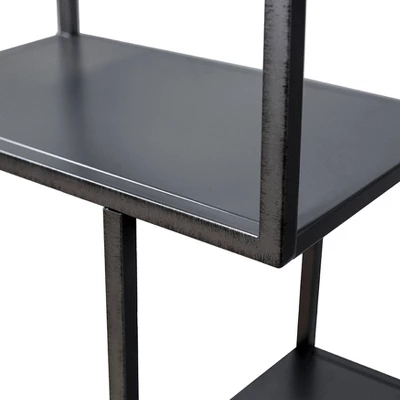 69" Dustin 6 Shelf Bookcase Dark Gray - HOMES: Inside + Out - Image 4