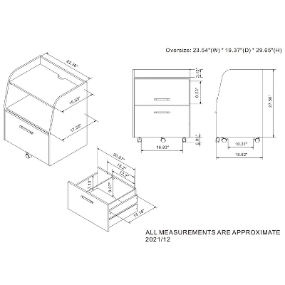 Brionie Letter File Cabinet Vintage Gray Oak - MiBasics - Image 9