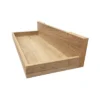 24" X 5" Decorative Shelf Wall Mounted With Front Edge White Oak - Inplace