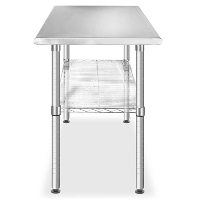 GRIDMANN 49 X 24" Stainless Steel Table With Wire Undershelf, NSF Commercial Kitchen Work & Prep Table For Restaurant And Home - Image 4