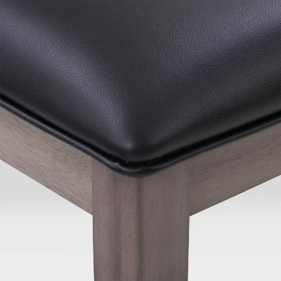 7pc New York Counter Height Wood Dining Set Washed Gray - CorLiving - Image 8