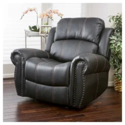 Charlie Faux Leather Glider Recliner Club Chair - Christopher Knight Home