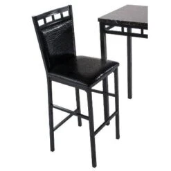 3pc Faux Marble Bistro And 2 Chairs - Home Source