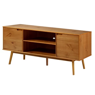 Solid Wood Mid-Century Modern TV Stand For TVs Up To 80" - Saracina Home - Image 17