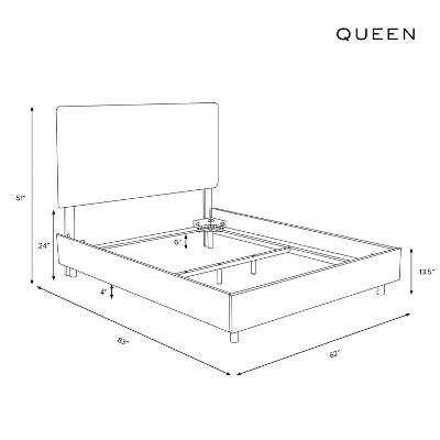 Arcadia Nailbutton Microsuede Bed - Skyline Furniture - Image 3