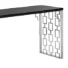 Skyline Rectangular Wood/Metal Console Table Charcoal - Armen Living
