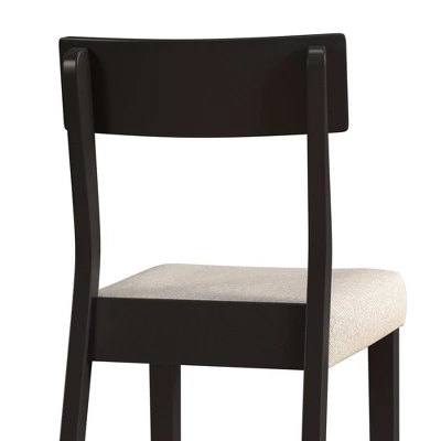 5pc Knolle Park Wood Counter Height Dining Set Black With Oak Wire Brush Finished Top - Hillsdale Furniture - Image 5