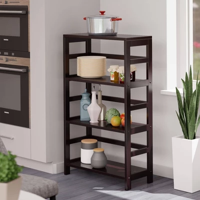 42" 3 Section Wide Bookshelf Espresso - Winsome - Image 7