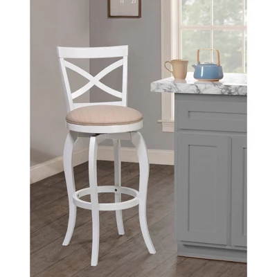 25" Ellendale Wood Counter Height Barstool White - Hillsdale Furniture - Image 2