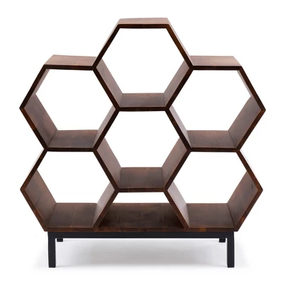 34" Miora Bookshelf Brown - Powell Company - Image 3