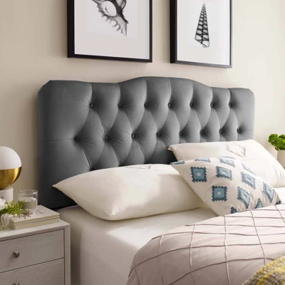 Annabel King Diamond Tufted Performance Velvet Headboard - Modway - Image 4