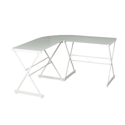 L Shaped Tempered Glass Desk - Buylateral - Image 3