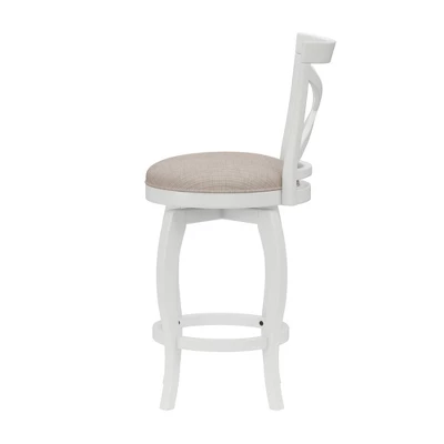 25" Ellendale Wood Counter Height Barstool White - Hillsdale Furniture - Image 10