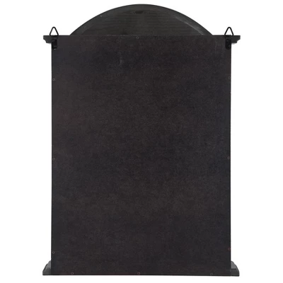 Design Toscano Rosedale Hardwood Wall Curio Cabinet: Ebony Black Finish - Image 3