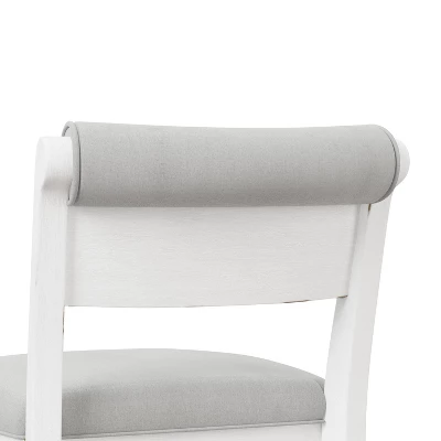 Clarion Wood And Upholstered Counter Height Swivel Stool Sea White - Hillsdale Furniture - Image 9