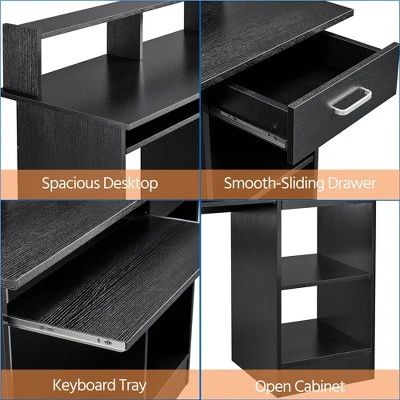 Yaheetech Home Office Wood Computer Desk With Storage Drawers - Image 3