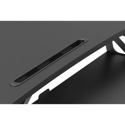 37.4" Electric Standing Desk Converter With AC USB Charger Black - Rocelco - Image 4