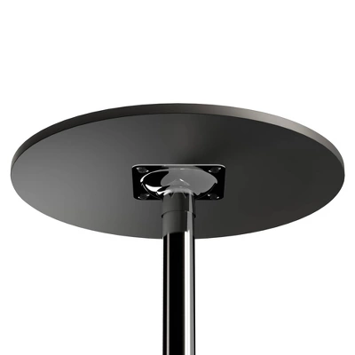 24" Spectrum Round Bar Height Table With Metal Legs Black - Winsome - Image 3