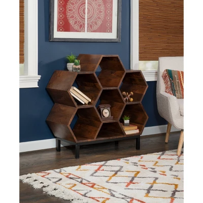 34" Miora Bookshelf Brown - Powell Company - Image 5