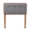 Twin Palina Upholstered And Wood Headboard - Baxton Studio