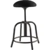 18"-25" Height Adjustable Designer Stool With Padded Seat And Frame - Hampden Furnishings