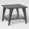 Hollywood Side Table With Lower Shelf Dark Gray - CorLiving