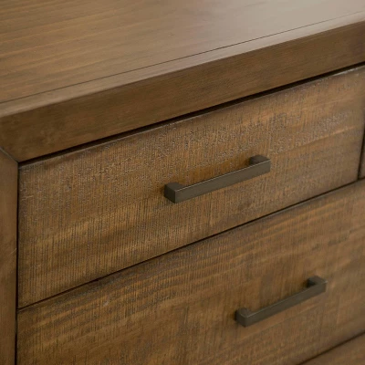 5pc King Aurora Mid Century Bedroom Set Brown - Abbyson Living - Image 7