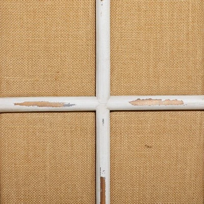 Farmhouse Wood Room Divider Screen Beige - Olivia & May - Image 3