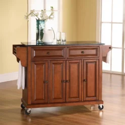 Full Size Granite Top Kitchen Cart - Crosley