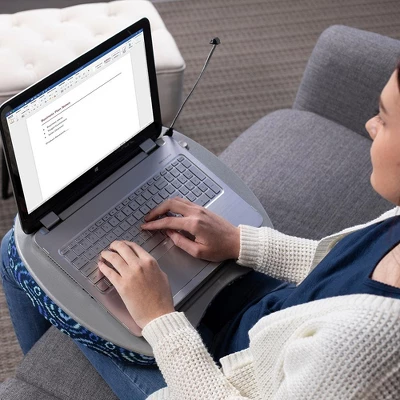 Sofia + Sam Lap Desk For Laptop And Writing With USB Light - Blue Sunbursts - Image 3