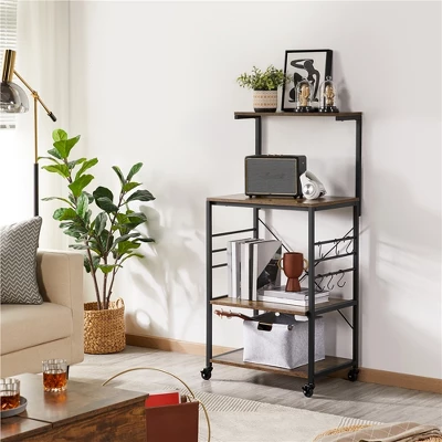 Yaheetech 50.5"H Kitchen Baker's Rack With Side Hooks - Image 2