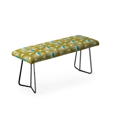 Heather Dutton Oculus Olive Green Bench - Deny Designs