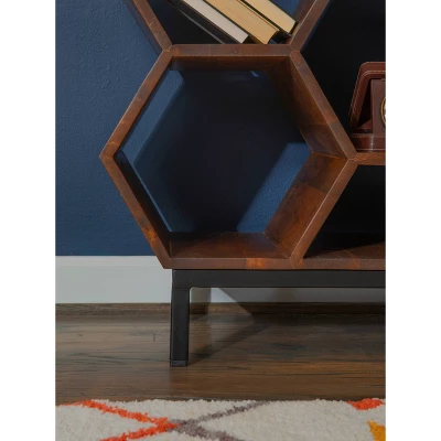 34" Miora Bookshelf Brown - Powell Company - Image 6