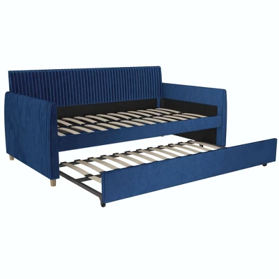 Twin Daphne Upholstered Daybed With Roll Out Trundle - Mr. Kate - Image 7