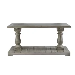 Baxter Rectangular Sofa Table Smoke Gray - Picket House Furnishings