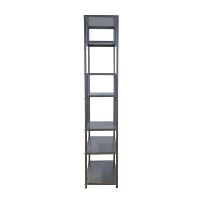 69" Dustin 6 Shelf Bookcase Dark Gray - HOMES: Inside + Out - Image 5