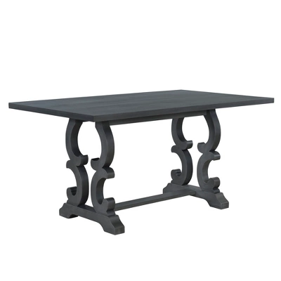 6 PCS Retro Dining Set With Unique-designed Table And Upholstered Chair-ModernLuxe - Image 8